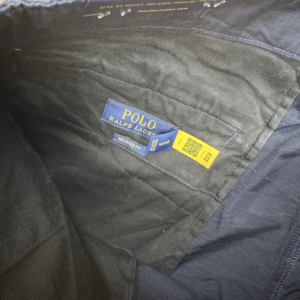 NWT Polo Ralph Lauren Navy Blue Cargo Utility Pants Men's Sz 34x30 Cinch - Picture 11 of 16